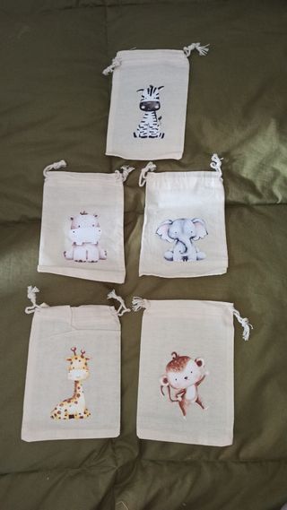 Bolsitas de tela dibujo infantil