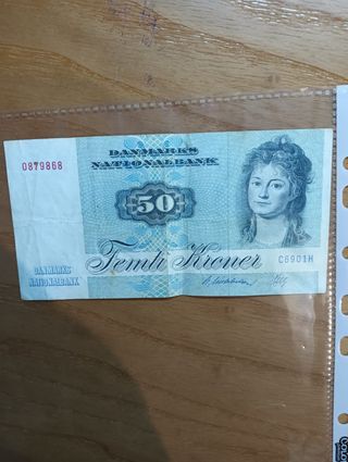 Banconota Danimarca 50 kroner 1972 – Ottime condiz