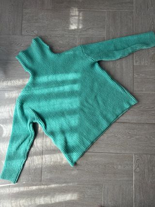 Jersey verde canalé de Shein  Talla L