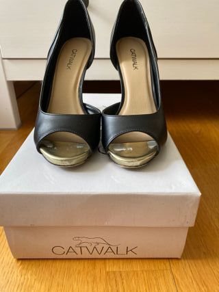 Tacones fiesta negros talla 36