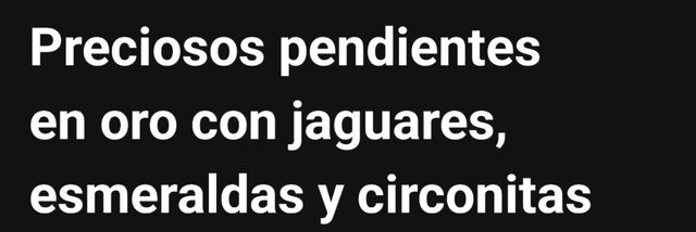 pendiente de figura de Jaguar