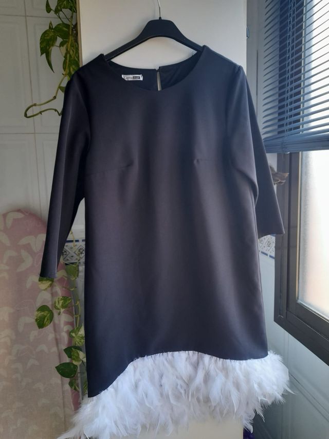 Vestido coctel manga 3/4