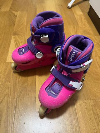 Patines niña talla 26. 28 y protecciones talla 2xs