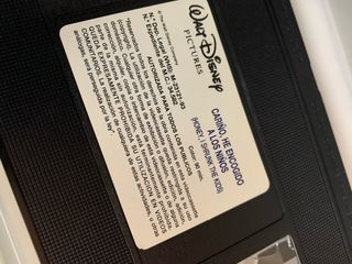 Lote vhs disney 4 peliculas originales