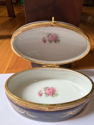 CAJA JOYERO PORCELANA FRANCESA ESTILO SÈVRES