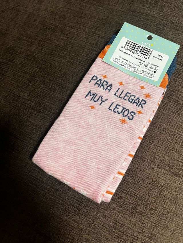 Calcetines frase UO