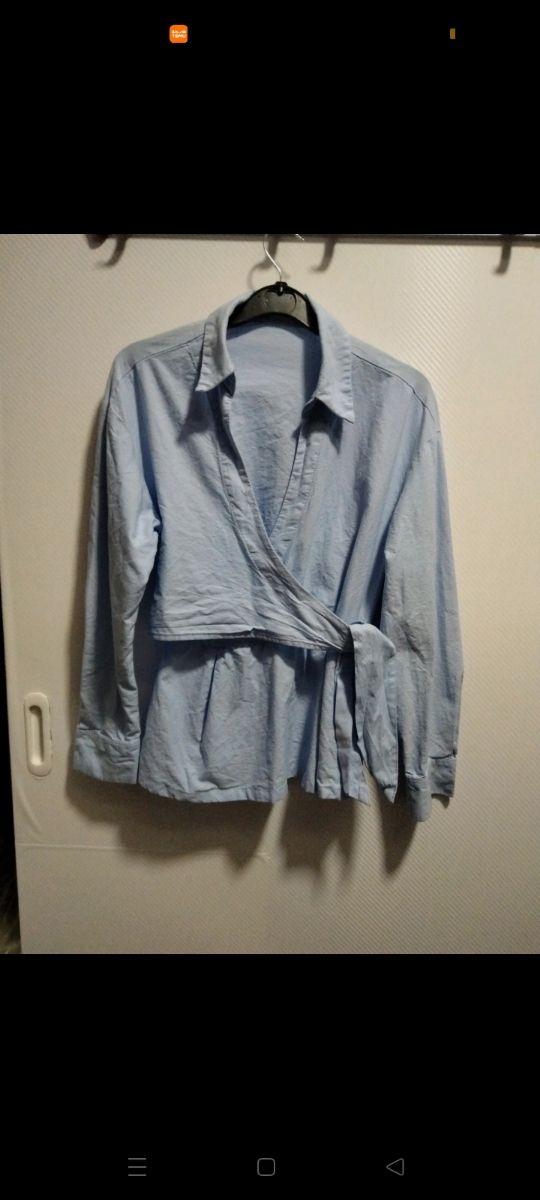Camisa azul Bershka