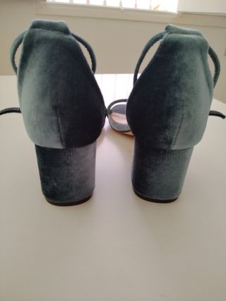 Sandalias terciopelo