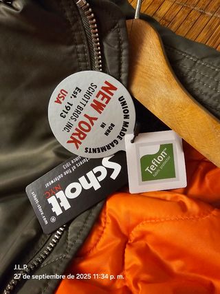 CHAQUETA SCHOTT C.W.U. KAKI