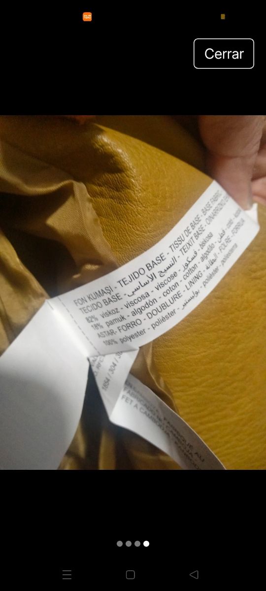 Chaqueta efecto piel Lefties