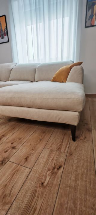 Divano angolare beige