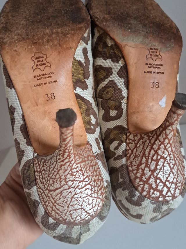 Zapatos tacón número 38