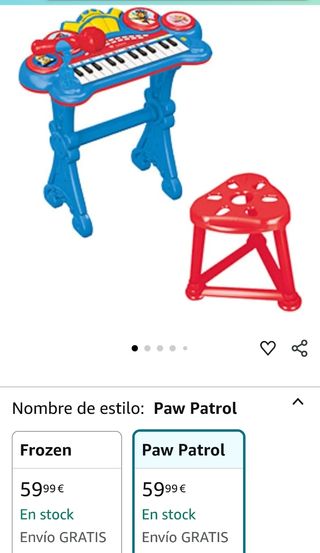 Teclado Electrónico Patrulla Canina 