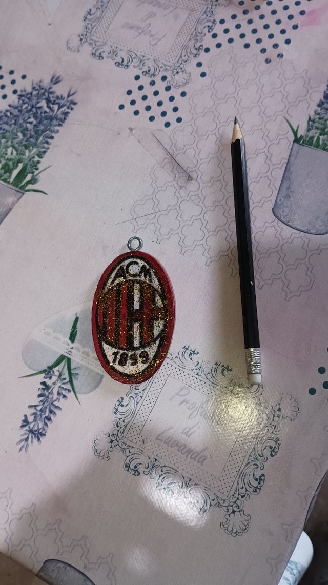 Portachiavi AC MILAN in legno