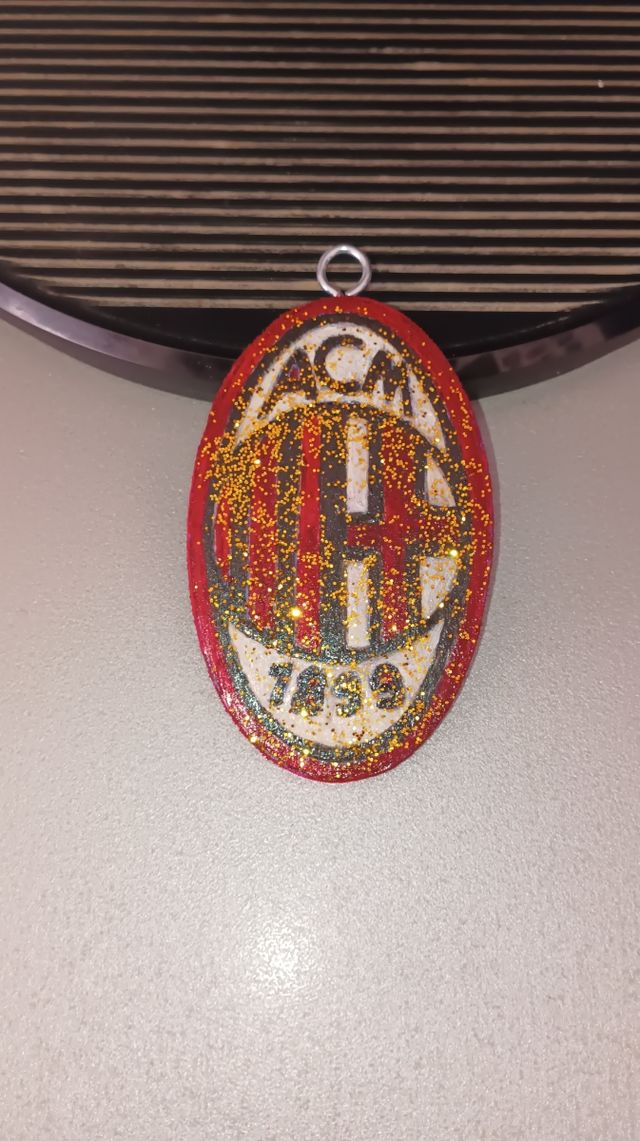 Portachiavi AC MILAN in legno