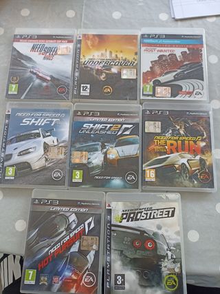 Set lotto bundle 8 giochi Need for Speed ps3d