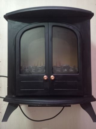 Estufa eléctrica calefatable estilo chimenea