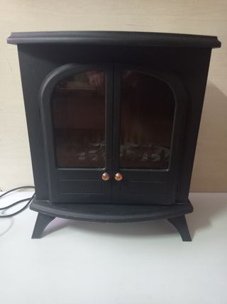 Estufa eléctrica calefatable estilo chimenea
