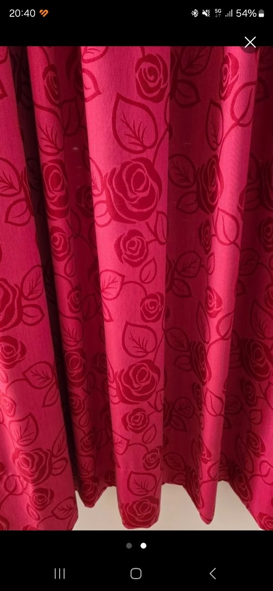 Cortinas color fuxia