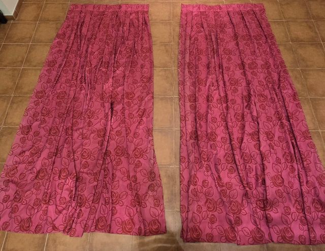 Cortinas color fuxia