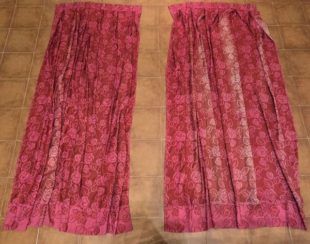 Cortinas color fuxia