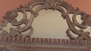 Espejo antiguo  de madera