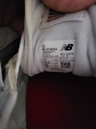 Scarpe Uomo Sportive New Balance 574 N.45 bianche