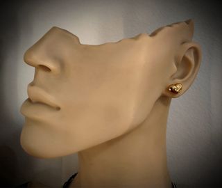 Pendientes de Oro 18 kt forma corazon