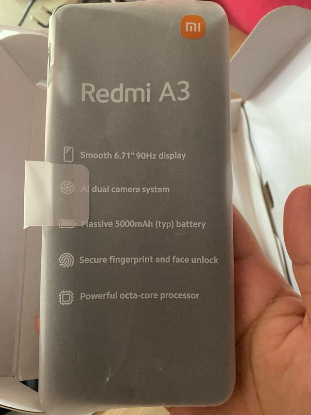 Xiaomi Redmi A3 móvil 64GB Midnight black negro