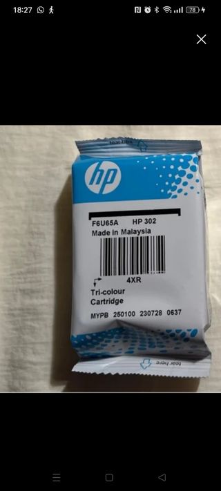 Cartucho tinta vacío color