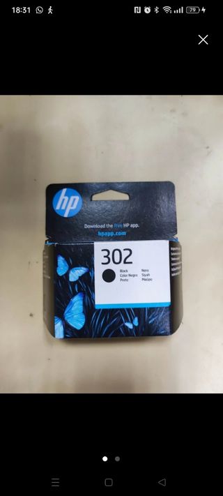 Cartucho tinta vacío Negro