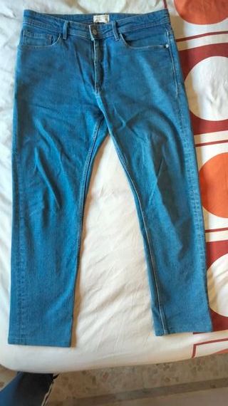 Pantalón Americano Color Azul Milano