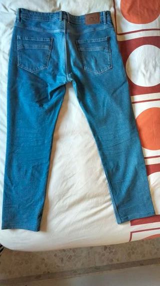 Pantalón Americano Color Azul Milano