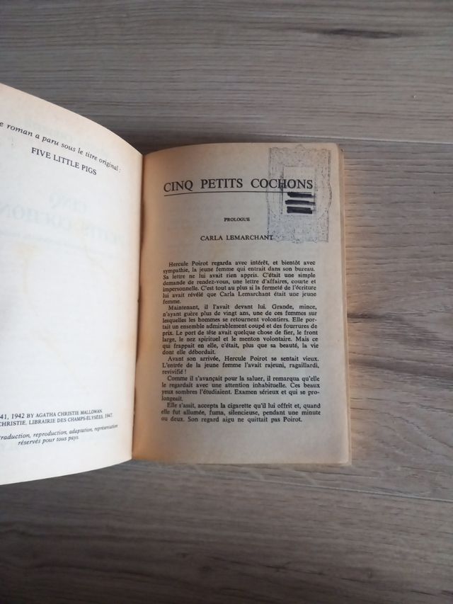 Cinq petits cochons Agatha Christie