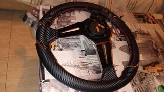 No regateo Volante efecto carbono desplazado