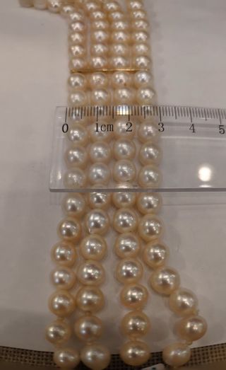 Choker perlas oro 18k