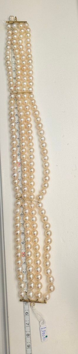 Choker perlas oro 18k