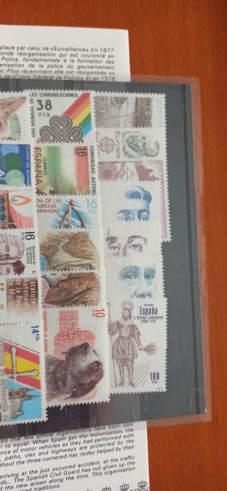 Sellos España años 80