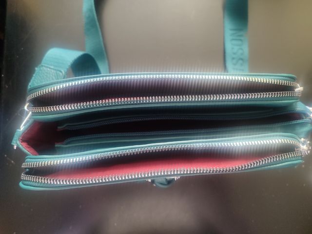 Borsetta ottanio con scomparti