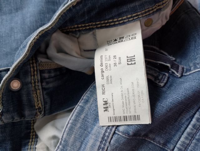 vaqueros jeans mac cremalleras