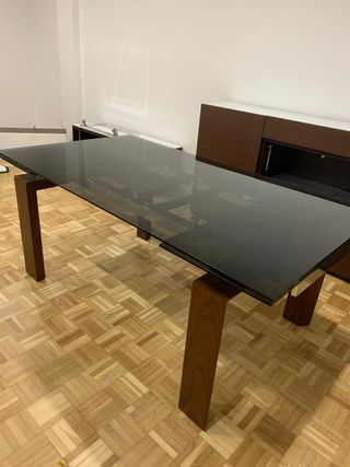 Mesa cristal opaco