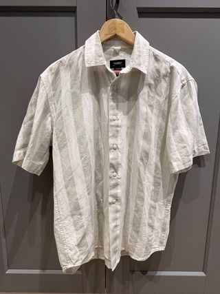 Camisa manga corta lino