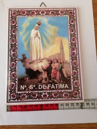 ICONA piastrella in ceramica con Madonna di Fatima