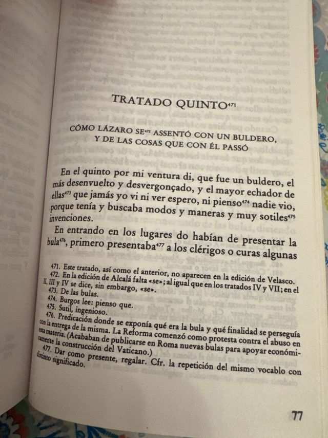 Libro “El Lazarillo de Tormes”
