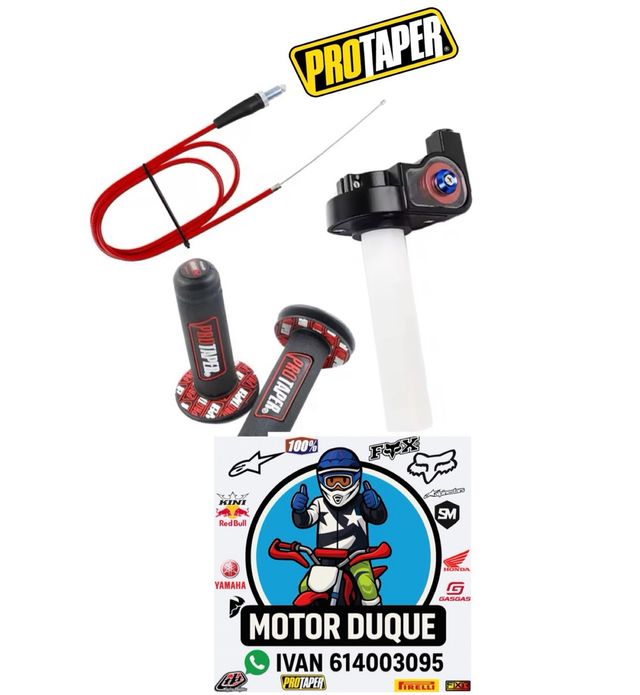 Pack acelerador rapido puños protaper y renthal
