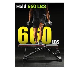Banco de pesas ajustable, reclinable y plegable 
