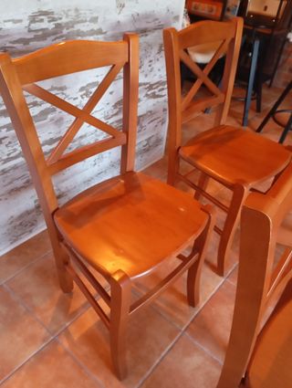 Sillas de madera 