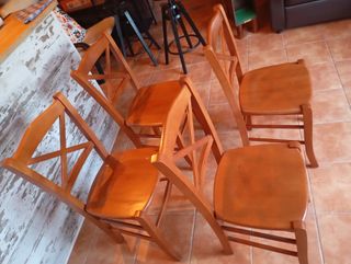 Sillas de madera 