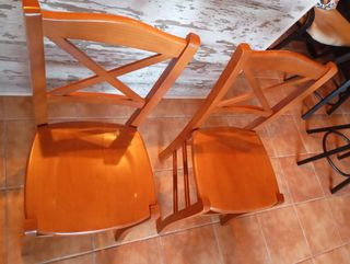 Sillas de madera 