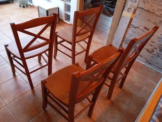 Sillas de madera 